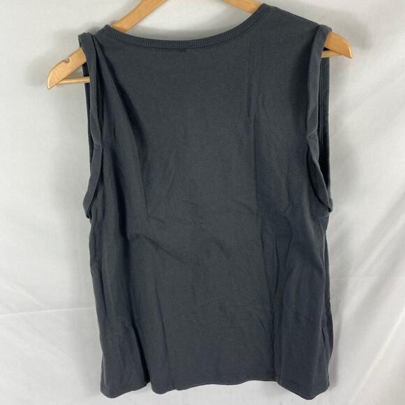 Fabletics Grey Roll Sleeve Muscle Tank Size Medium - Picture 3 of 3